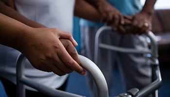 Nurse helping a patient